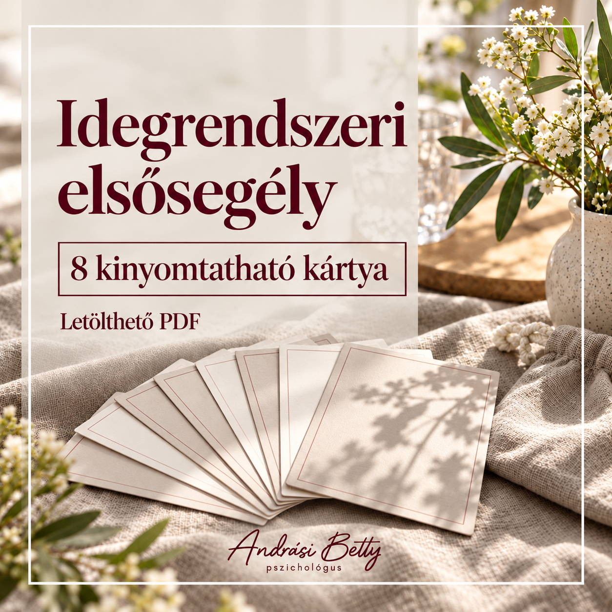 Idegrendszeri elsősegély kártyák